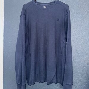 Timberland navy blue waffle cut crewneck